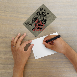 Waschbarde Antifa Crew Standard-Postkarte