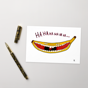 Lach Banane Standard-Postkarte