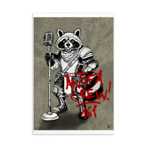 Waschbarde Antifa Crew Standard-Postkarte