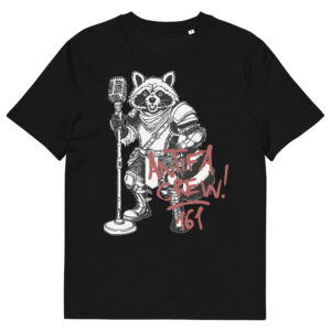 Waschbarde Antifa Crew Unisex-Bio-Vegan-T-Shirt
