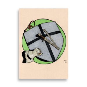 Zerbrochen Kunstdruck